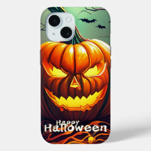 Coque Pour iPhone 15 Citrouilles classiques de l'Arbre Tordu des Chauve
