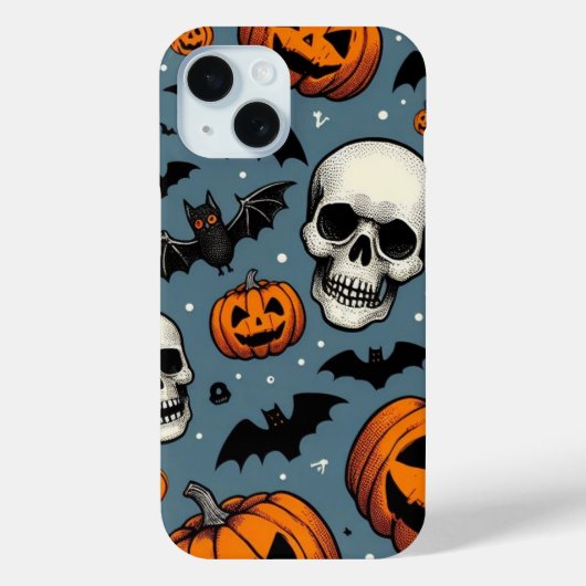 Coques Case-Mate iPhone Citrouilles & Crânes (Verso)