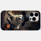 Coques Case-Mate iPhone Citrouilles d'Akita Halloween Épouvantables (Verso (horizontal))