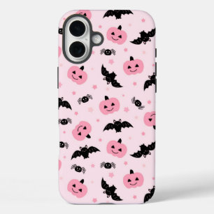 Coques iPhone 16 Plus Citrouilles d'Halloween amusants et Motif de chauv