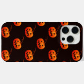 Coques Case-Mate iPhone Citrouilles d'Halloween, Citrouilles Orange Trick (Verso (horizontal))