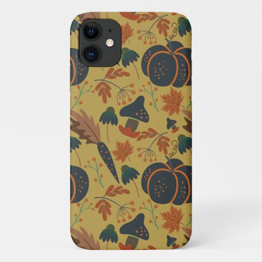 Coques Case-Mate iPhone Citrouilles et carottes motif sans soudure (Dos)