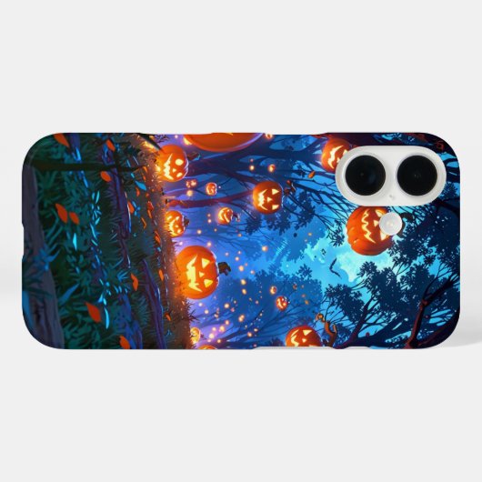 Coques Case-Mate iPhone Citrouilles flottants (Verso (horizontal))