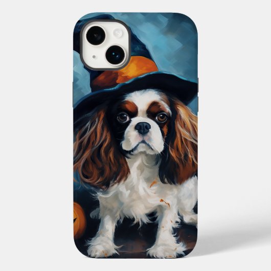 Coques Case-Mate iPhone Citrouilles Halloween Cavalier King effrayantes (Verso)