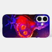 Coques Case-Mate iPhone Citrouilles Halloween néon (Verso (horizontal))
