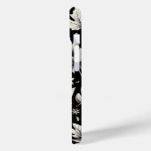 Coques Case-Mate iPhone Citrouilles noires et blanches (Verso / Gauche)