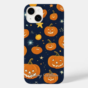 Coque Pour iPhone 14 Citrouilles souriants pour Halloween