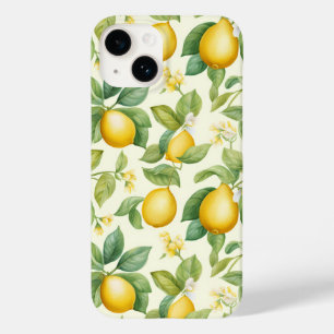 Coque Pour iPhone 14 Citrus aux fleurs de citron méditerranéen