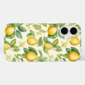Coques Case-Mate iPhone Citrus aux fleurs de citron méditerranéen (Verso (horizontal))