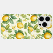 Coques Case-Mate iPhone Citrus aux fleurs de citron méditerranéen (Verso (horizontal))