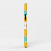 Coques Case-Mate iPhone Citrus citron Motif en Jaune Turquoise Personnalis (Dos/Droite)