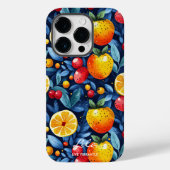 Coques Case-Mate iPhone Citrus et Berry Wellness Blue & Orange (Verso)