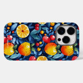 Coques Case-Mate iPhone Citrus et Berry Wellness Blue & Orange (Verso (horizontal))