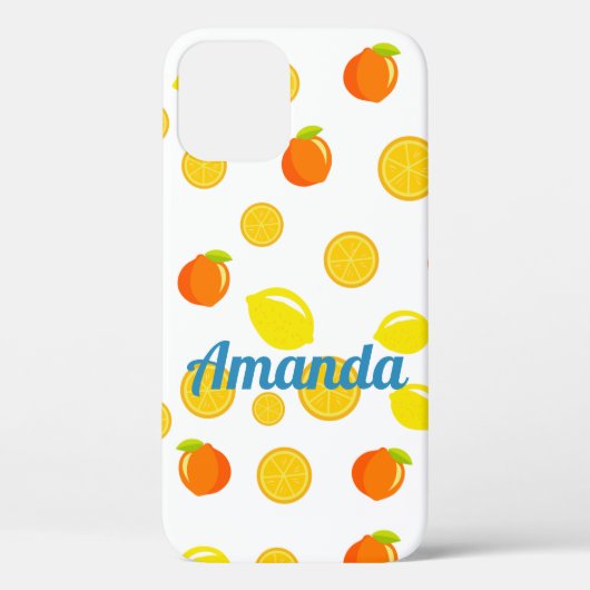 Coques Case-Mate iPhone Citrus joyeux : Citrons & Oranges (Verso)