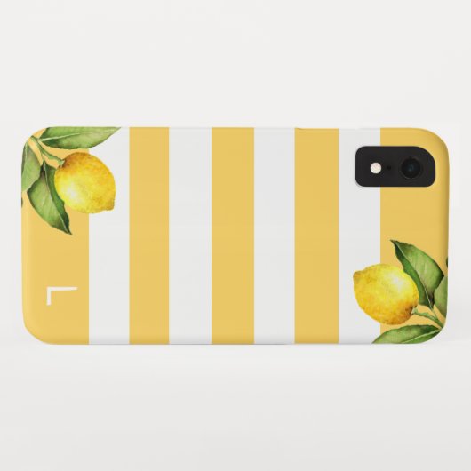 Coques Case-Mate iPhone Citrus Orchard Lemon Strigramme (Dos (Horizontal))