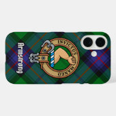 Coques Case-Mate iPhone Clan Armstrong Crest sur Tartan (Verso (horizontal))