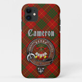 Coques Case-Mate iPhone Clan Cameron Badge & Tartan Téléphone Case (Dos)