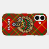 Coques Case-Mate iPhone Clan Cameron Crest sur Tartan (Verso (horizontal))