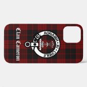 Coques Case-Mate iPhone Clan Cameron Crest & Tartan (Verso (horizontal))