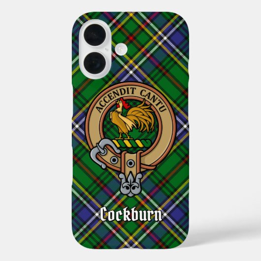Coques Case-Mate iPhone Clan Cockburn Crest sur Tartan (Verso)