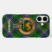 Coques Case-Mate iPhone Clan Cockburn Crest sur Tartan (Verso (horizontal))