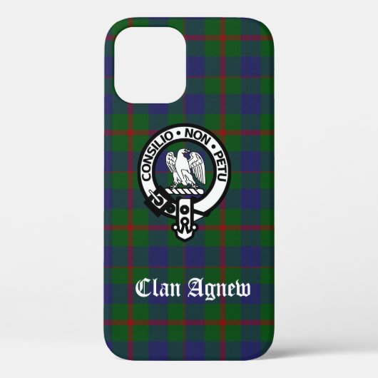 Coques Case-Mate iPhone Clan écossais Agnew Crest & Tartan (Verso)