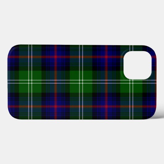 Coques Case-Mate iPhone Clan écossais bleu et vert Sutherland Tartan (Verso (horizontal))