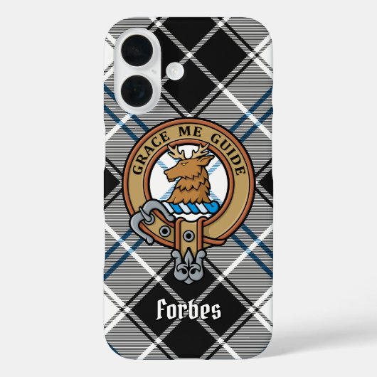 Coques Case-Mate iPhone Clan Forbes Crest sur la robe Tartan (Verso)