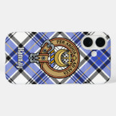 Coques Case-Mate iPhone Clan Hannay Crest sur Tartan (Verso (horizontal))