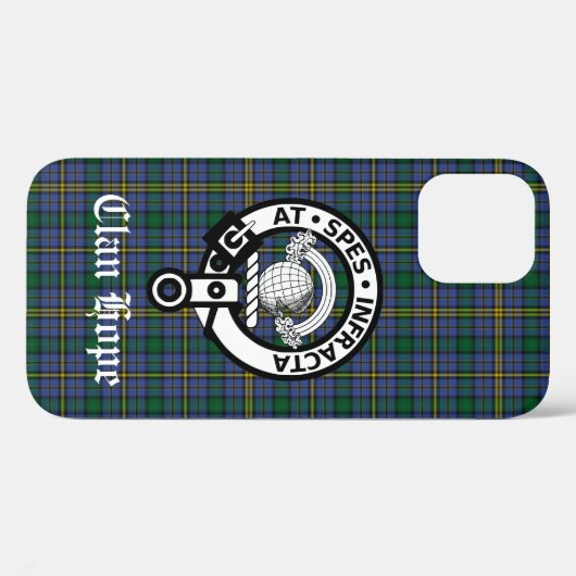 Coques Case-Mate iPhone Clan Hope Crest Badge & Tartan (Verso (horizontal))