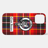 Coques Case-Mate iPhone Clan Innes Crest Badge et Tartan (Verso (horizontal))