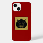 Coques Case-Mate iPhone Clan japonais Kamon Red Laquer et Gold Rabbit (Verso)