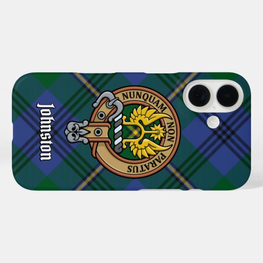 Coques Case-Mate iPhone Clan Johnston Crest (Verso (horizontal))