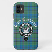 Coques Case-Mate iPhone Clan Lockhart Crest Badge & Tartan (Dos)