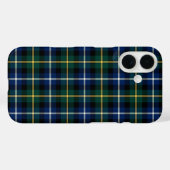 Coques Case-Mate iPhone Clan MacNeil Tartan Plaid bleu et vert (Verso (horizontal))