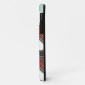 Coques Case-Mate iPhone Clan PixDezines stewart tartan/rouge+gris (Dos/Gauche)