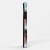 Coques Case-Mate iPhone Clan PixDezines stewart tartan/rouge+gris (Dos/Droite)