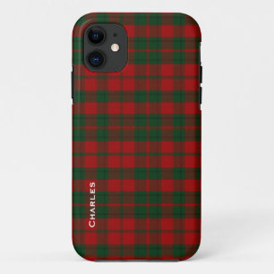Coque Case-Mate Pour iPhone Clan rouge et vert Drummond Tartan Plaid Custom