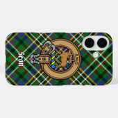 Coques Case-Mate iPhone Clan Scott Crest sur Green Tartan (Verso (horizontal))