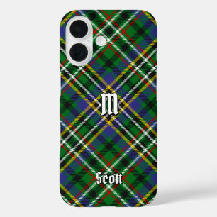 Coques iPhone 16 Clan Scott Green Tartan