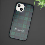 Case-Mate iPhone Case Clan Tartan personnalisé Black Watch Plaid personn<br><div class="desc">Clan personnalisé Black Watch écossais bleu vert et gris foncé chèque boîte de téléphone design pour quiconque aime la couverture classique et élégant pour leurs biens précieux. Un cadeau parfait pour la famille, le père, le mari ou tout autre cadeau spécial donnant des occasions. Célébrez toute la tradition et le...</div>