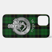 Coques Case-Mate iPhone Clan Wallace Crest & Hunter Tartan (Verso (horizontal))