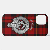 Coques Case-Mate iPhone Clan Wallace Crest & Tartan (Verso (horizontal))