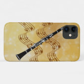 Coques Case-Mate iPhone Clarinet, moment musical magique, design doré (Dos (Horizontal))