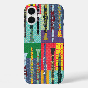 Coques iPhone 16 Plus Clarinets à motifs