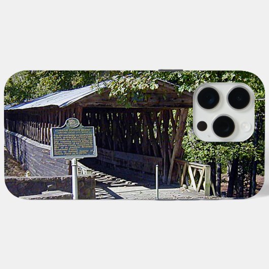Coques Case-Mate iPhone Clarkson Pont couvert Alabama iPhone 15 & Précéden (Verso (horizontal))