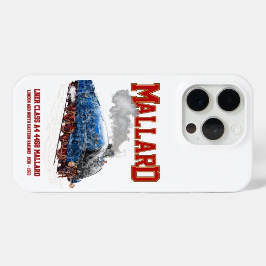 Coques Case-Mate iPhone Class A4 Mallard - World Fastest Steam Locomotive (Verso (horizontal))