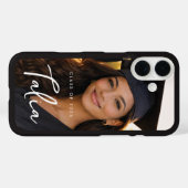 Coques Case-Mate iPhone CLASS OF 2026  |  BLACK EDGE phone case with name (Verso (horizontal))