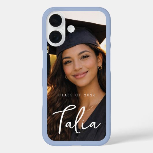 Coques Case-Mate iPhone CLASS OF 2026  |  MIST EDGE phone case with name (Verso)