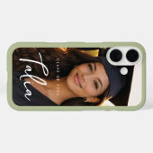 Coques Case-Mate iPhone CLASS OF 2026  |  SAGE EDGE phone case with name (Verso (horizontal))